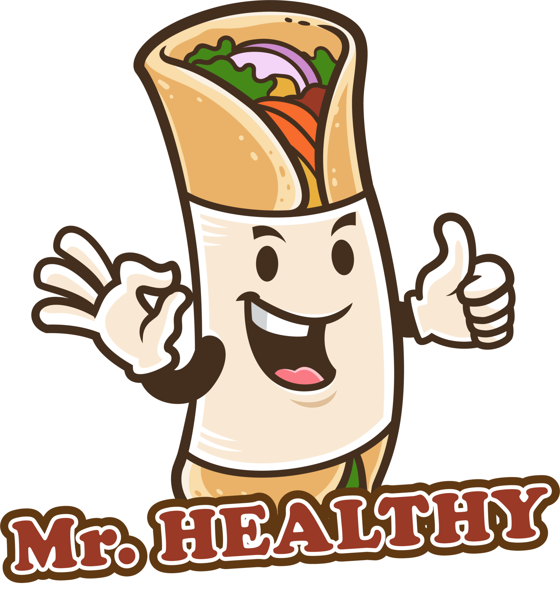 Mr. Healthy Cartoon Logo